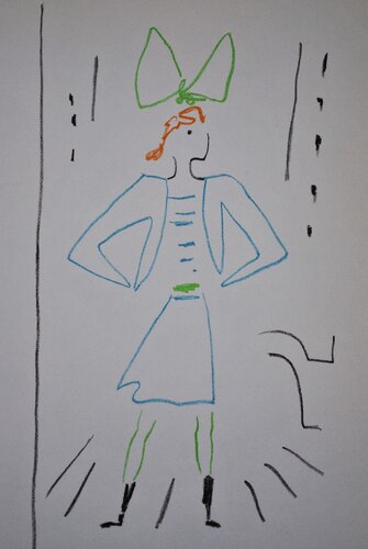Jeune fille au noeu by Jean Cocteau, Print for Sale on Singulart