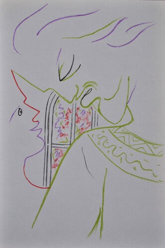 Colère du père, Lithographie originale by Jean Cocteau, Print for Sale on Singulart