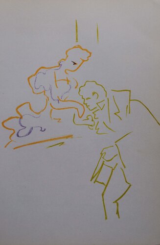 Galanterie, Lithographie originale by Jean Cocteau, Print for Sale on Singulart