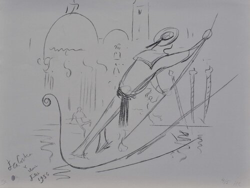 Gondolier à Venise by Jean Cocteau, Print for Sale on Singulart