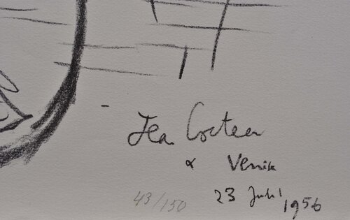 Gondolier à Venise van Jean Cocteau, Afdruk te koop op Singulart