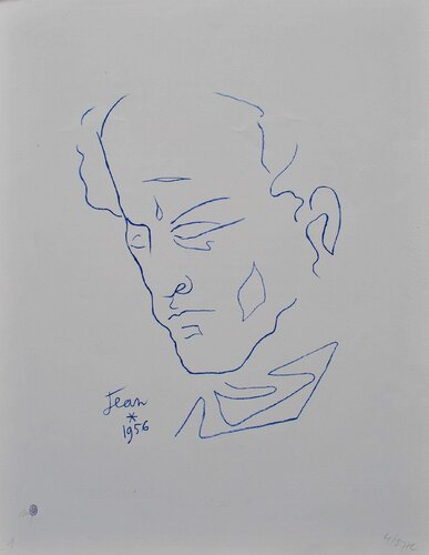 Autoportrait en bleu by Jean Cocteau, Print for Sale on Singulart