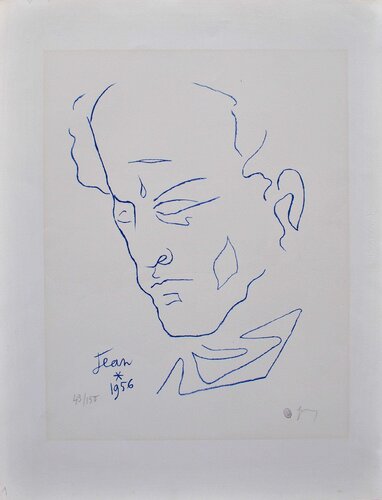Autoportrait en bleu by Jean Cocteau, Print for Sale on Singulart