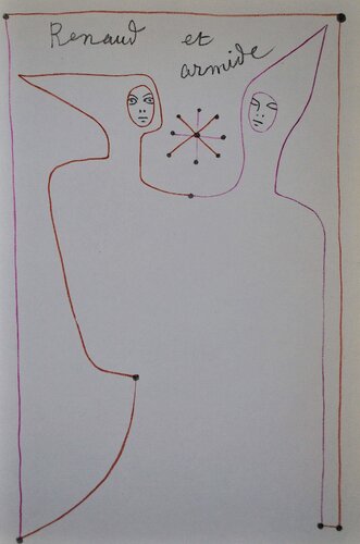 Renaud et Armide, Lithographie originale by Jean Cocteau, Print for Sale on Singulart
