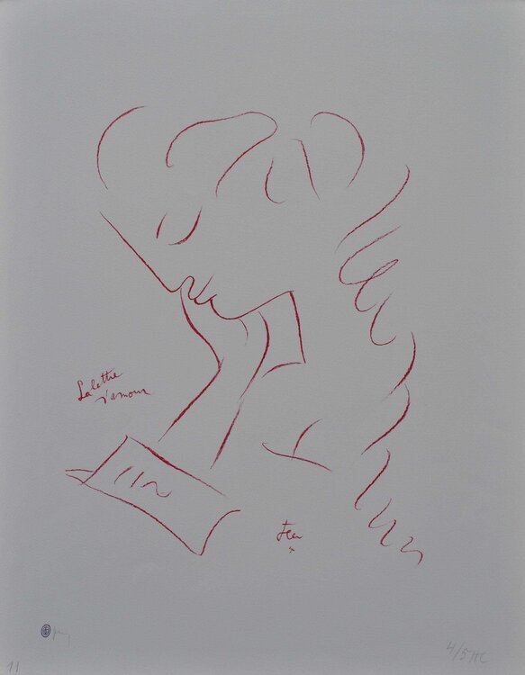 La lettre d'amour Jean Cocteau