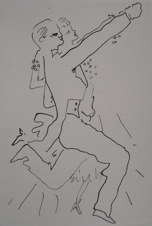 Le bal du comte d'Orgel : Le couple dansant Jean Cocteau