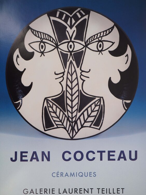 Céramiques, le baiser Jean Cocteau