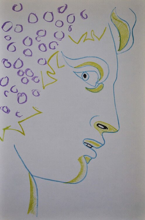 Bacchus, Lithographie originale Jean Cocteau