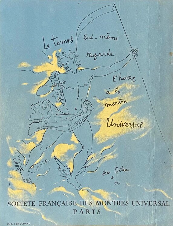 Le Temps lui-même regarde l'heure Jean Cocteau