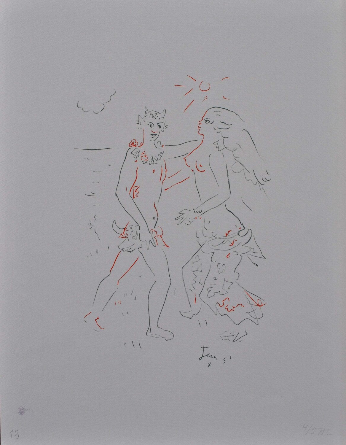 La danse endiablée Jean Cocteau Druck zu verkaufen