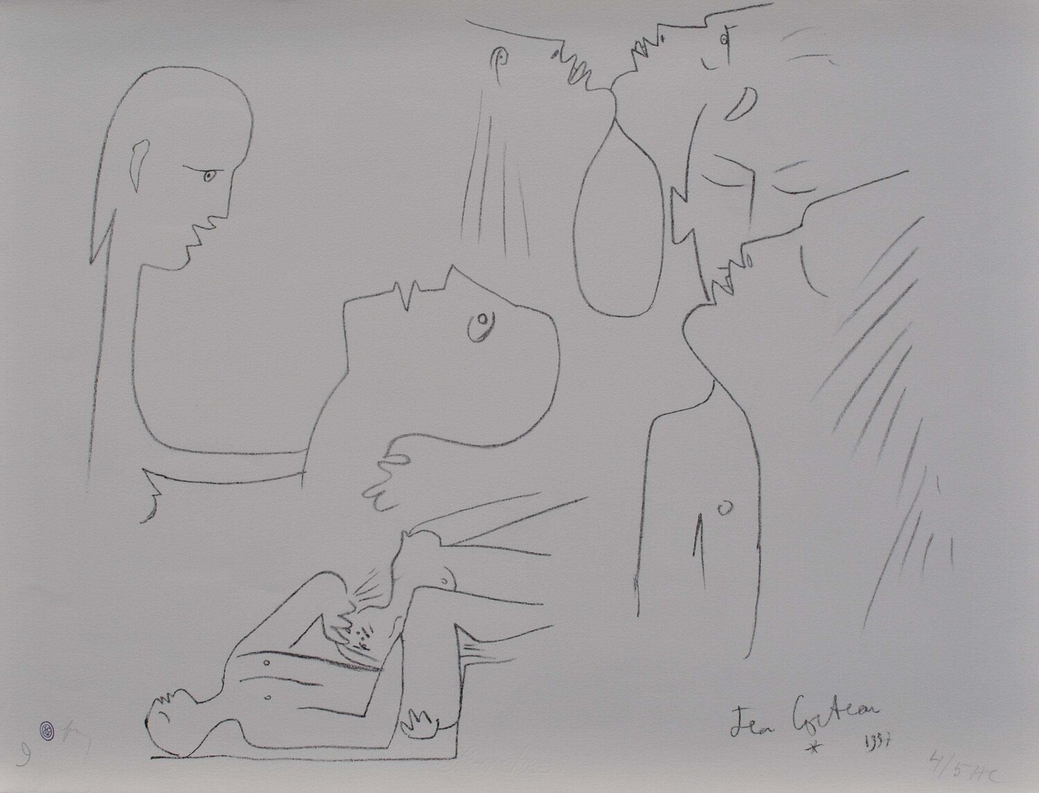 Le couple passionné Jean Cocteau Impresión en venta
