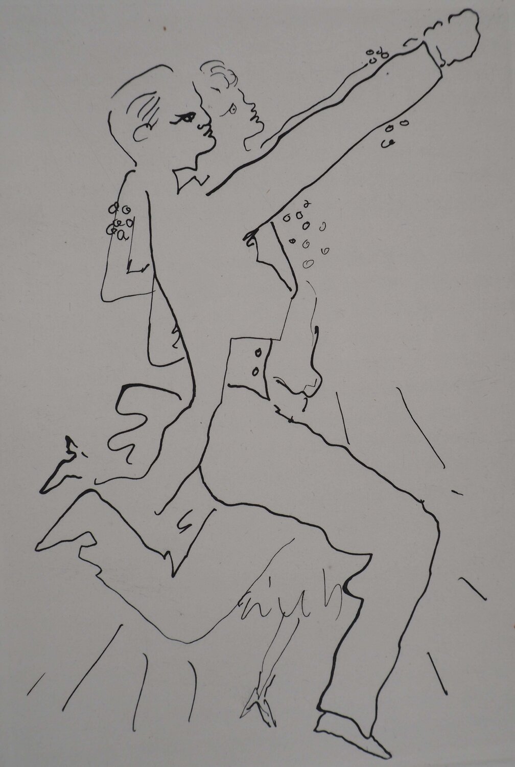 Le bal du comte d'Orgel : Le couple dansant Jean Cocteau