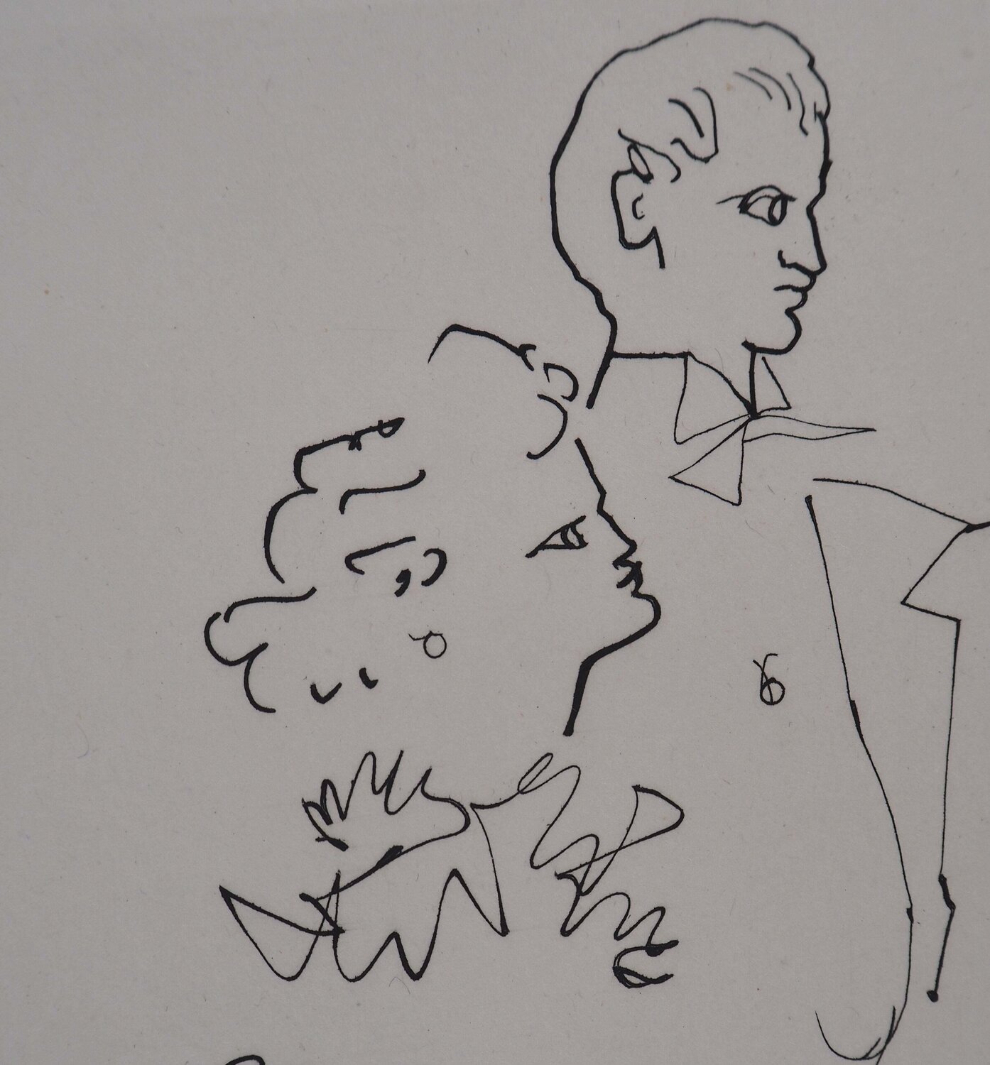 Le bal du comte d'Orgel : Le comte et sa femme Jean Cocteau Druck zu verkaufen