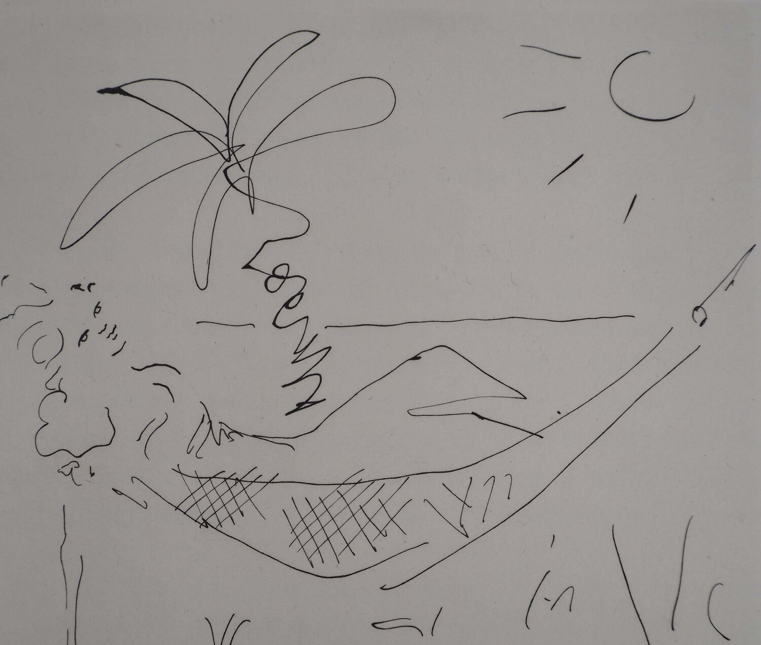 Le bal du comte d'Orgel : Mahaut se prélassant au soleil Jean Cocteau Druck zu verkaufen
