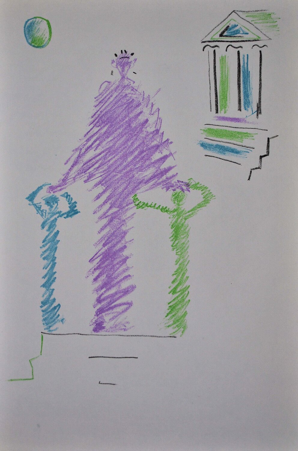 Le temps d'Apollon, Lithographie originale Jean Cocteau Impresión en venta