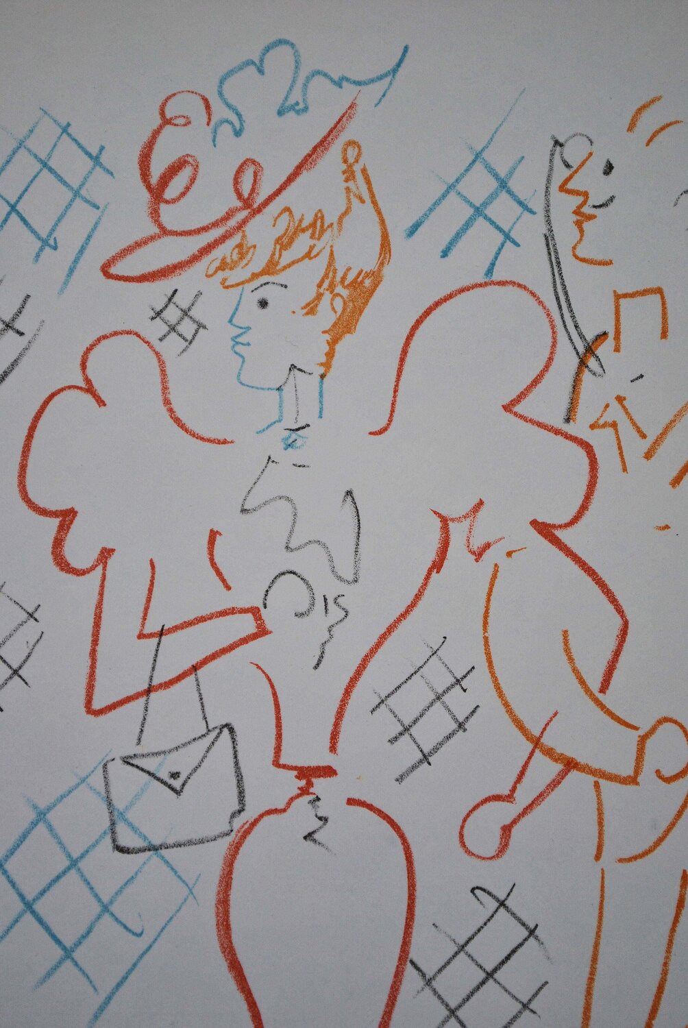 Elégante au chapea Jean Cocteau