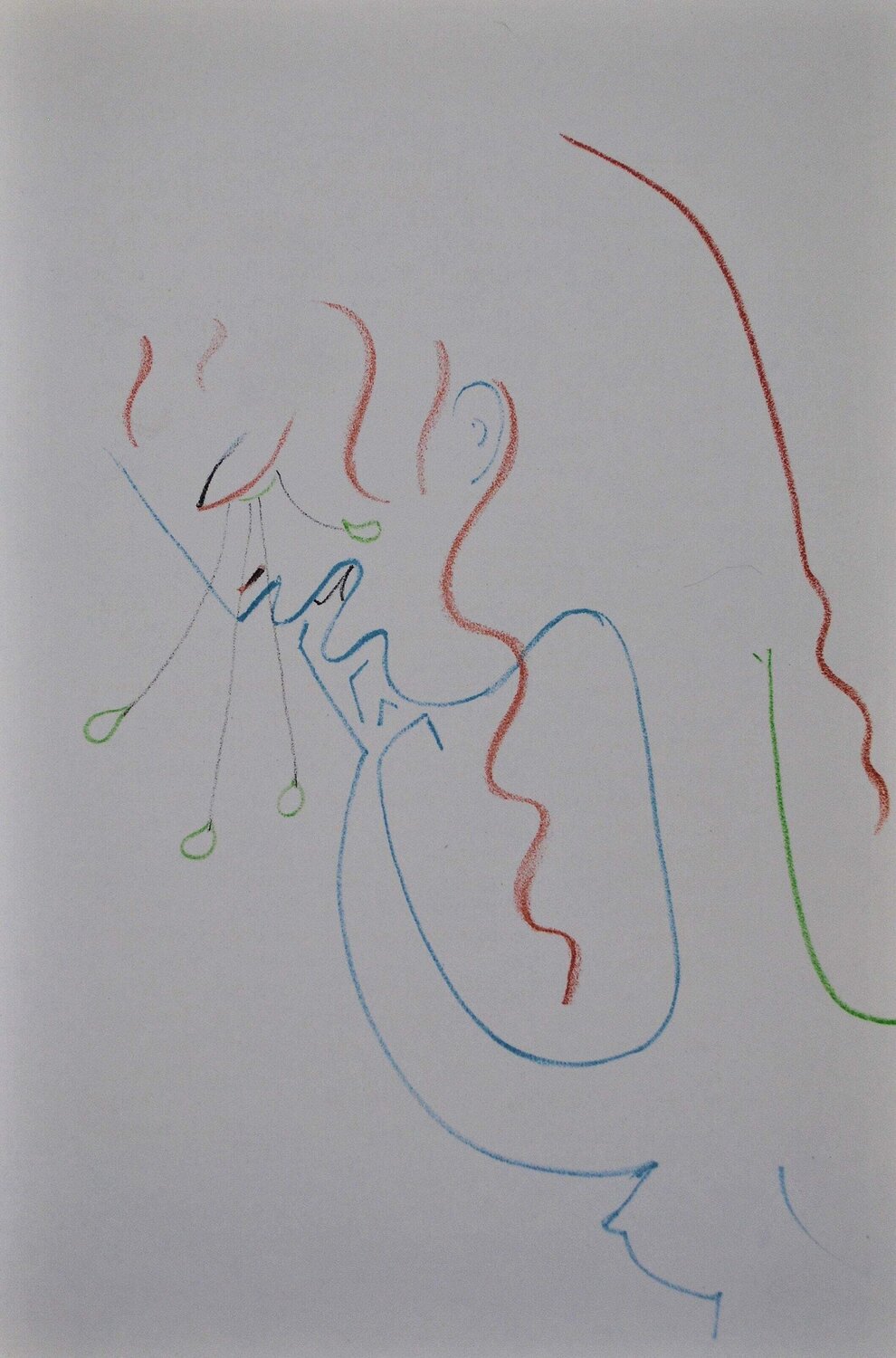 Juliette pleure Roméo, Lithographie originale Jean Cocteau Print for sale