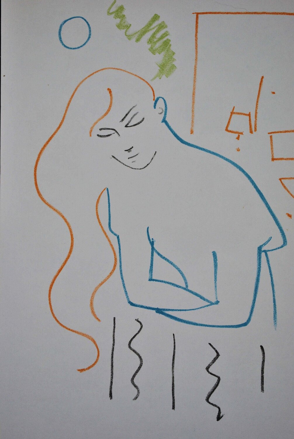 Jeune femme au balco Jean Cocteau Druck zu verkaufen