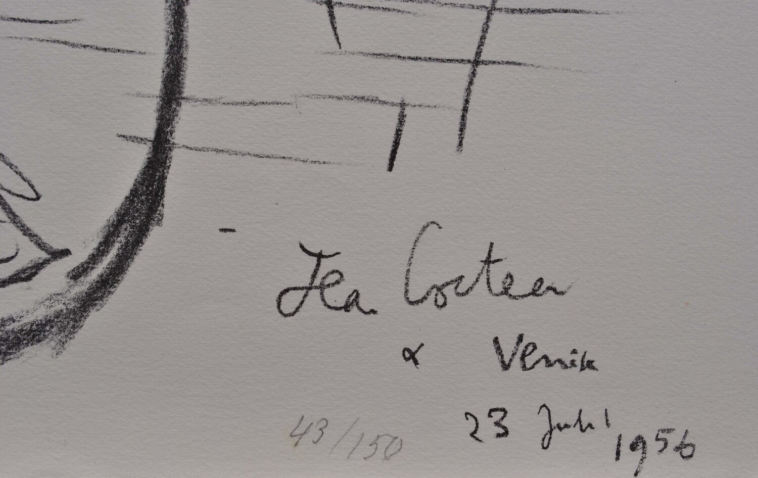 Gondolier à Venise Jean Cocteau