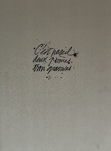 C'est Pareil - 2 Poèmes  - 3 Gravures von James Coignard, Druck kaufen auf Singulart