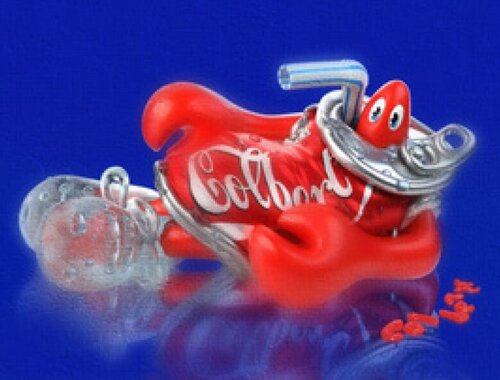 Lobster Lounging (Colbert Cola) van Philip Colbert, Schilderij te koop op Singulart