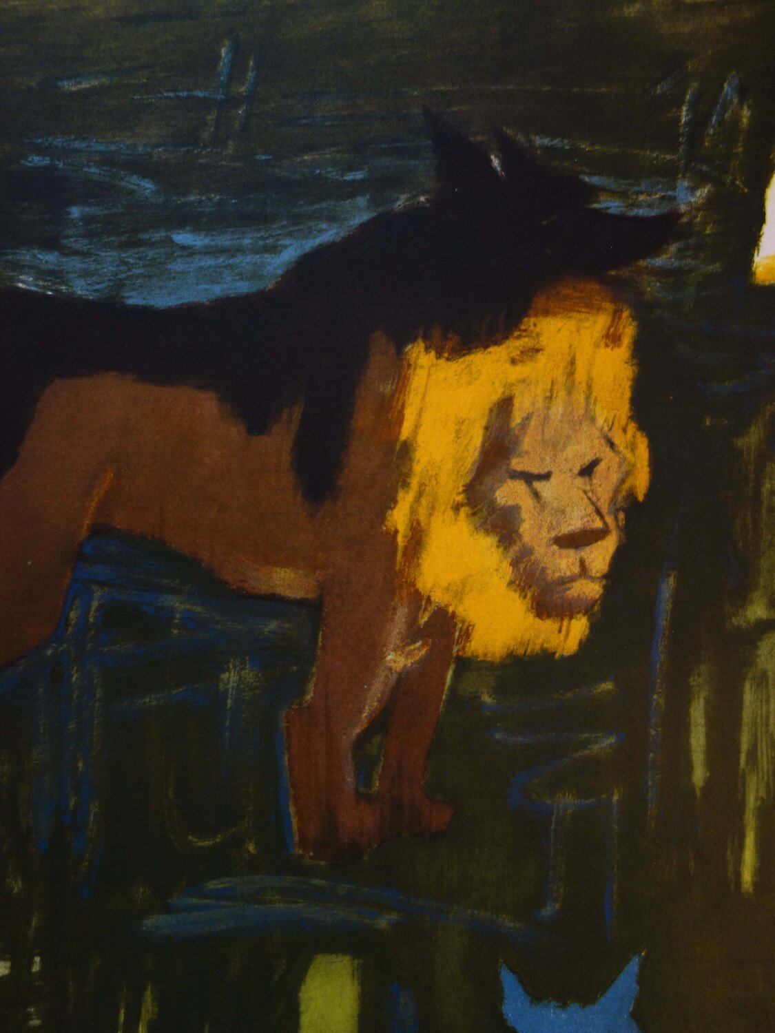 Le lion et le loup Paul Colin Stampa in vendita
