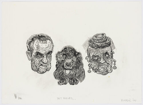 Pet Peeves: Nixon, Checkers, J. Edgar Hoover par Robbie Conal, Œuvre sur papier en vente sur Singulart