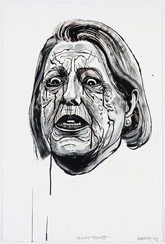 Ginny Thomas, Study for a Video, 'I Dream of Ginni' by Robbie Conal, Painting for Sale on Singulart