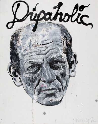 Jackson Pollack ~ Dripaholic par Robbie Conal, Peinture en vente sur Singulart