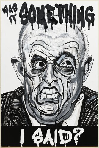 Rudy Giuliani by Robbie Conal, 絵画 for Sale on Singulart