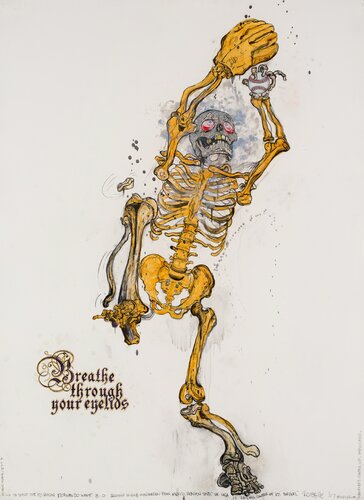 Fernando Valenzuela (Breathe Through Your Eyelids) by Robbie Conal, 紙の作品 for Sale on Singulart