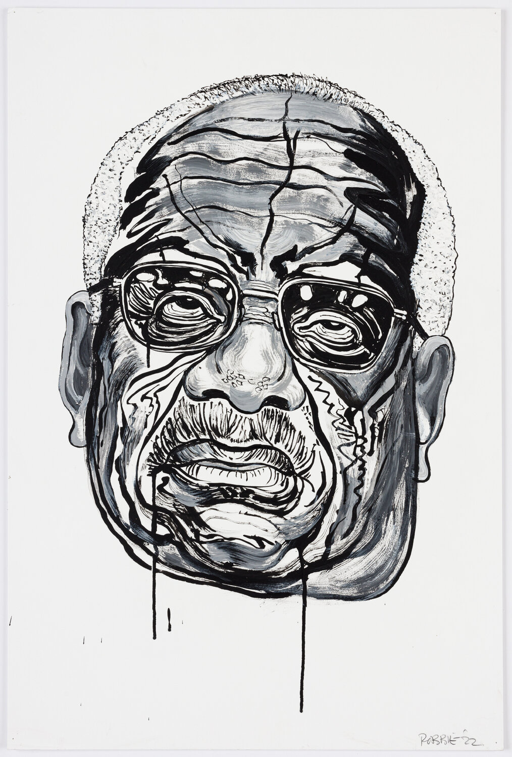 Clarence Thomas, Study for 'Supreme Injustices' Robbie Conal Dipinto originale in vendita