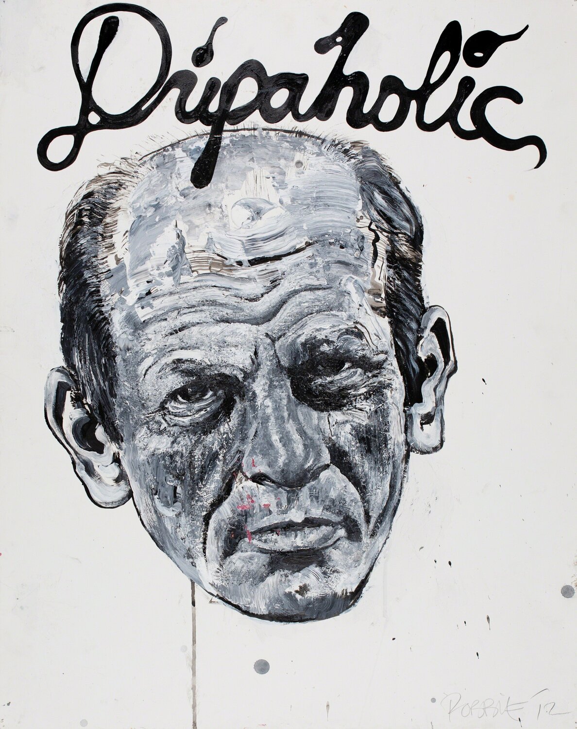 Jackson Pollack ~ Dripaholic Robbie Conal Peinture originale à vendre