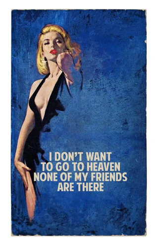 I Don't Want To Go To Heaven (2017 - Blue) van The Connor Brothers, Afdruk te koop op Singulart