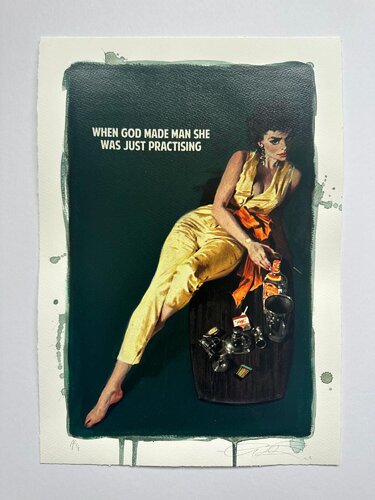 When God Made Man She Was Just Practising de The Connor Brothers, Impresión a la venta en Singulart