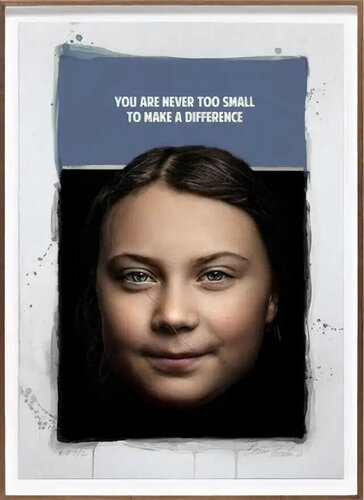 You Are Never Too Small (Greta Thunberg) van The Connor Brothers, Afdruk te koop op Singulart