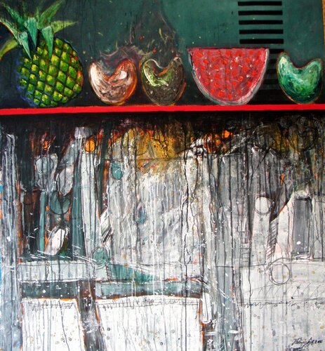 Bodegon con frutas di Vladimir Cora, Pittura in vendita su Singulart