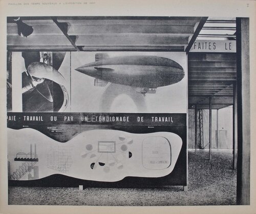 Pavillon des temps nouveaux - le travail, héliogravure, 1938 Le Corbusier