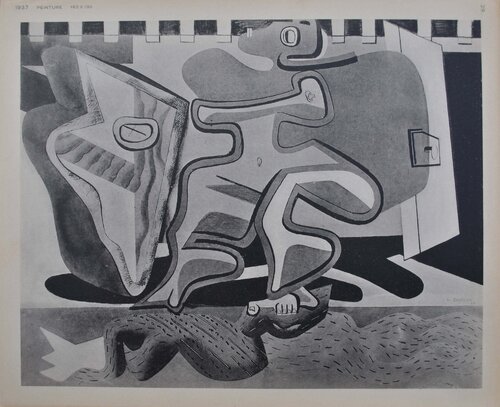 Figure devant une porte blanche van Le Corbusier, Afdruk te koop op Singulart