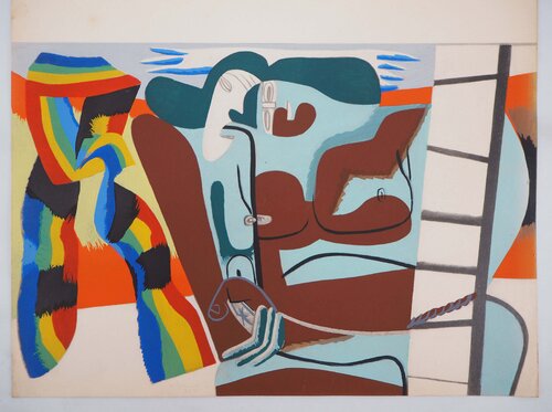 Deux femmes et écharpe des Fiertés Le Corbusier