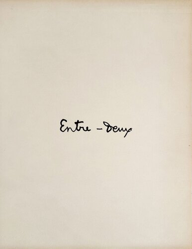 Entre-Deux - Titre di Le Corbusier, Opera su carta in vendita su Singulart