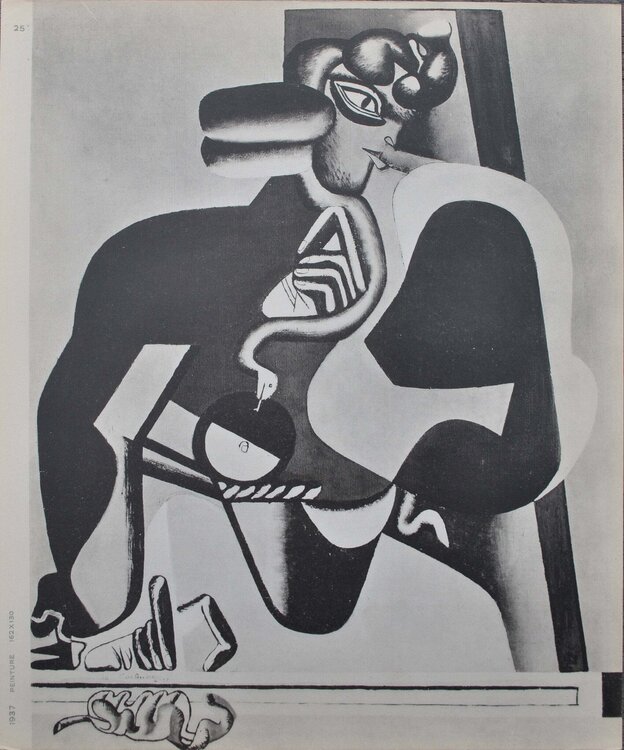 Egypte, Cléopâtre et le serpent, héliogravure signée, 1938 Le Corbusier