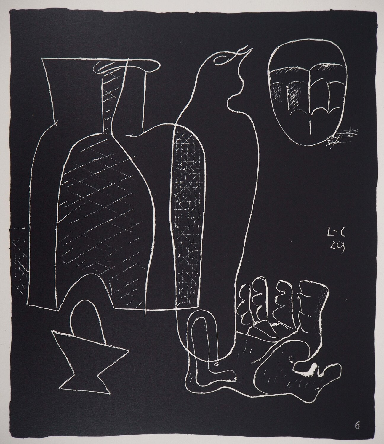 Nature morte à la main Le Corbusier Druck zu verkaufen