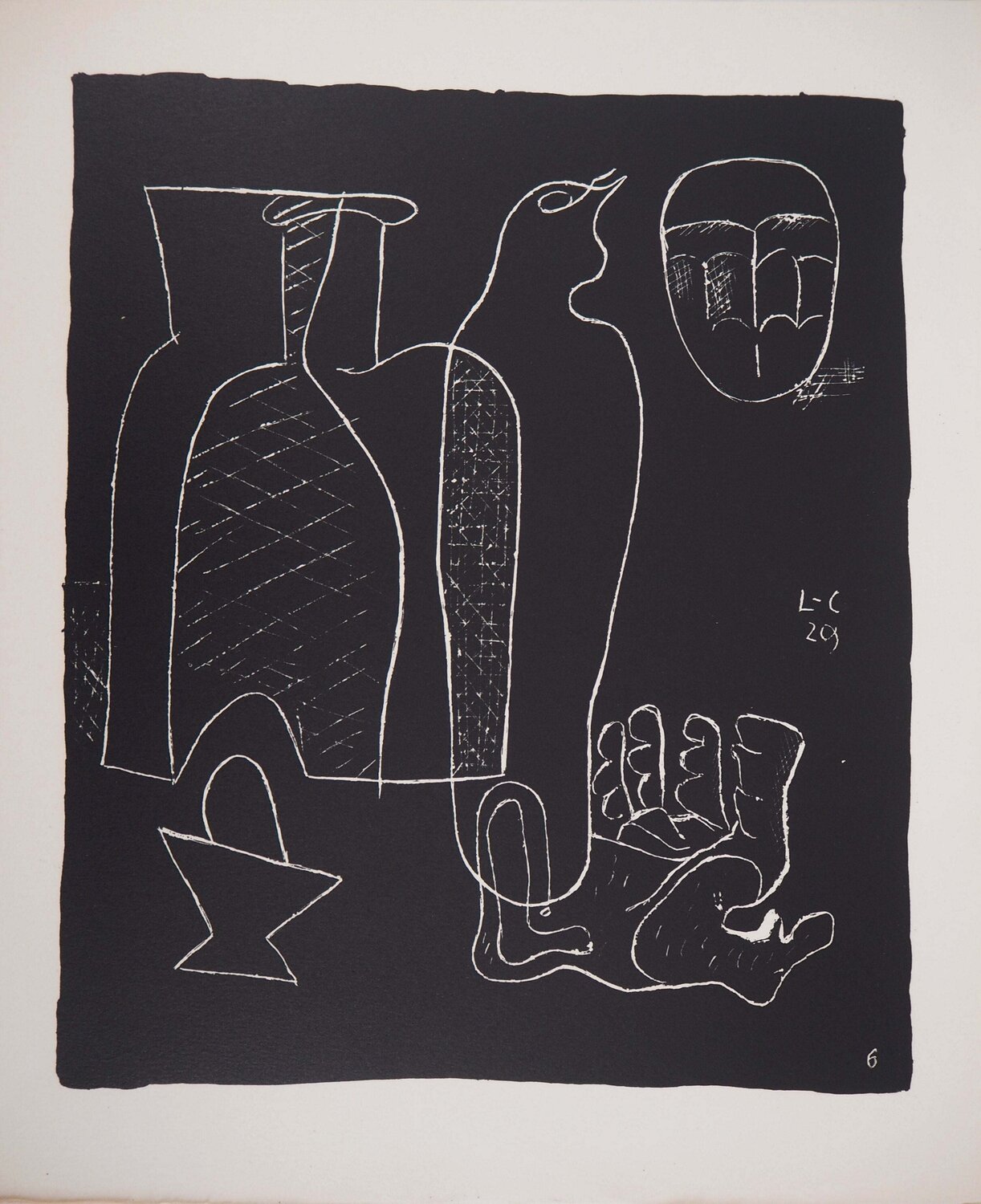 Nature morte à la main Le Corbusier Print for sale
