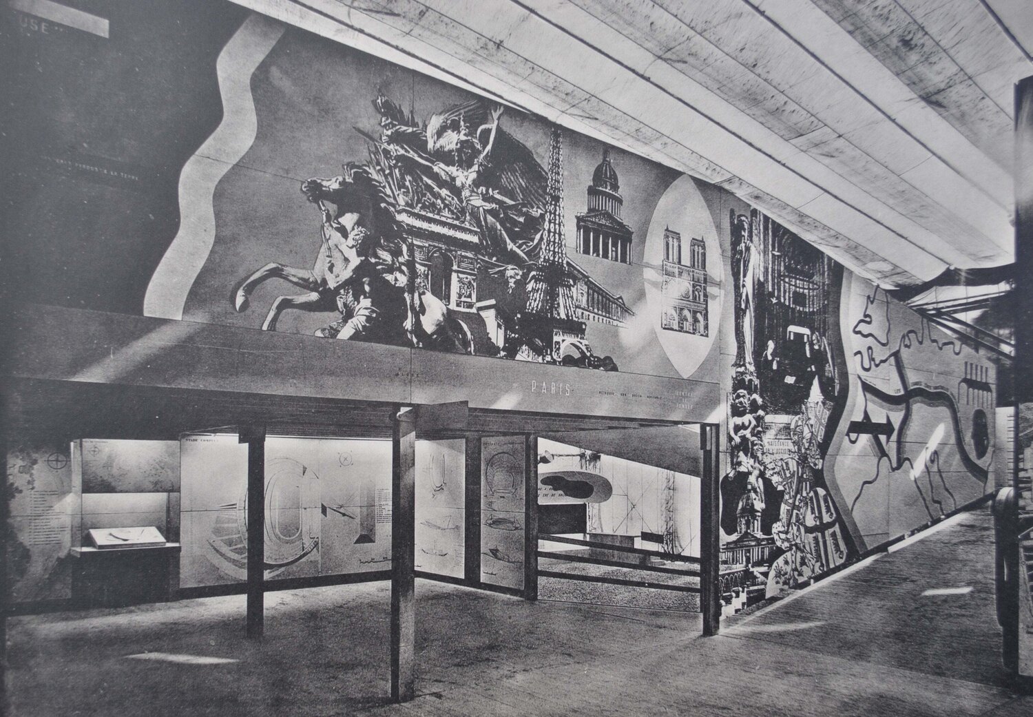 Pavillon des temps nouveaux - Paris Le Corbusier Druck zu verkaufen