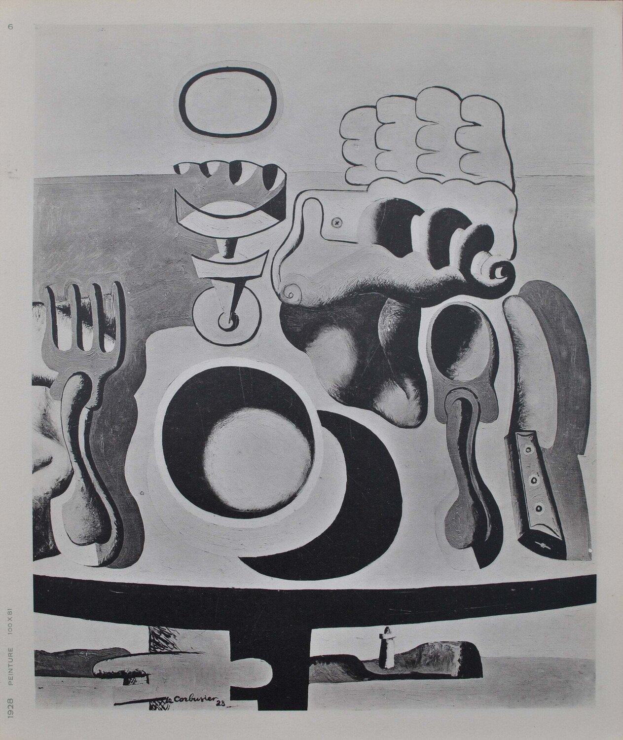 Déjeuner près du phare Le Corbusier Print for sale