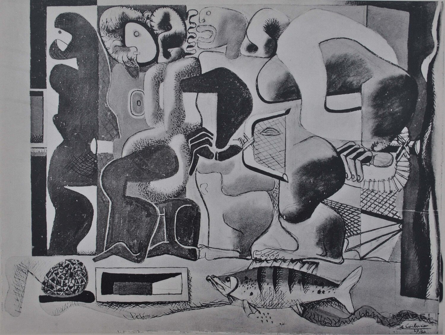 Nature morte au poisson Le Corbusier Stampa in vendita