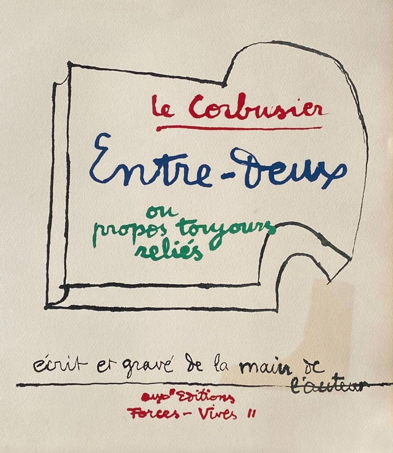 Entre-Deux - Titre Le Corbusier Stampa in vendita