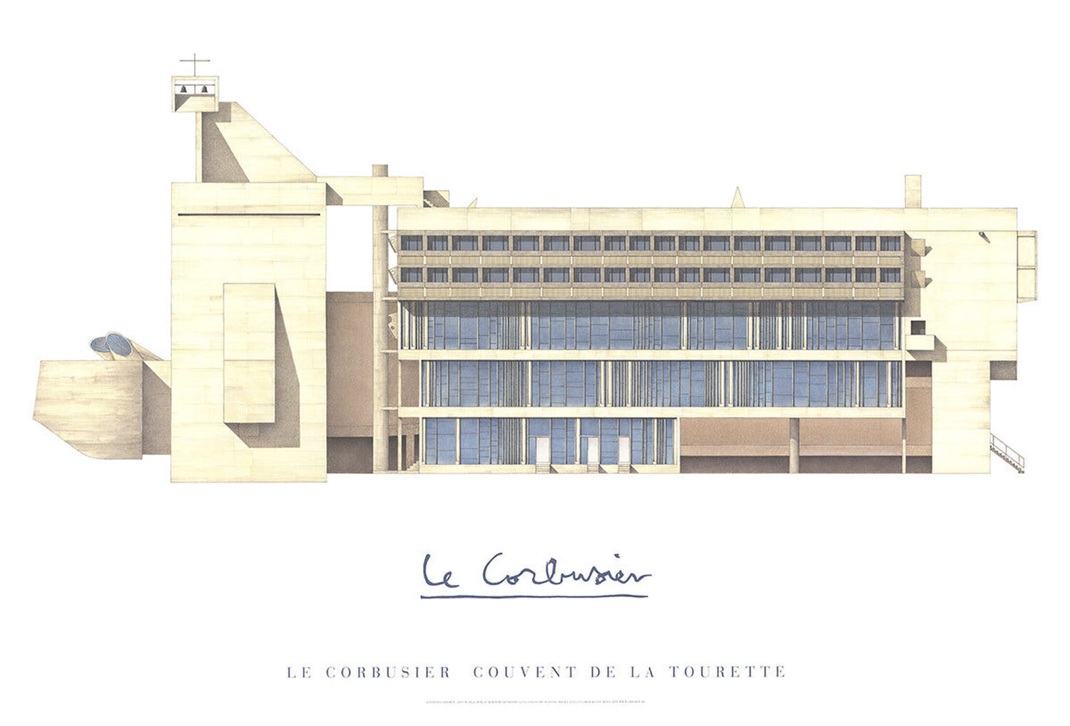 Couvent de la Tourette Le Corbusier Stampa in vendita