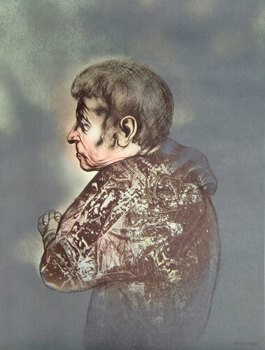 Portrait XIX from Galeria de Arte Misrachi Portfolio von Rafael Coronel, Druck kaufen auf Singulart